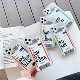 Paraíba Series - World Cities Plane Ticket Cases for iPhone