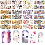 Special Set #6 - 48 Sheets Per Set | Cute Animals Theme Nail Art Decals