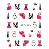 Special Set #5 -12 Sheets Per Pack | Cute Animals And Flora Theme Nail Art Decals