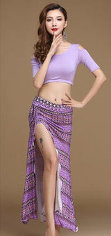 *HOT!* Modern Style - Sexy Shoulder Top And Skirt Dance Set