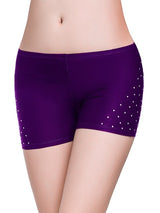 Belly Dancing Fitted Short With Rhinestones