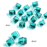 3D Rhinestone Cube Charms | 10 Pieces Per Set